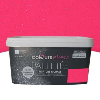 Peinture A Effet Paillettes Petunia 2l Castorama