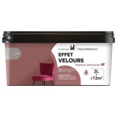 PEINTURE EFFET VELOURS TAUPE 2L - ID PARIS