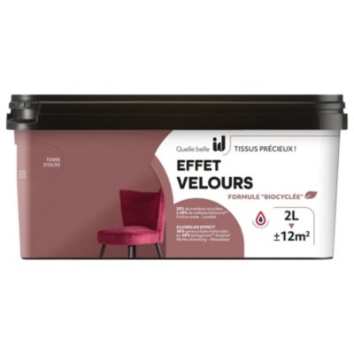 PEINTURE EFFET VELOURS TERRE D OCRE 2L - ID PARIS