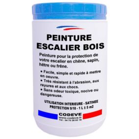 Peinture Escalier Bois -  1 L   - Codeve Bois - RAL 1014 - Ivoire