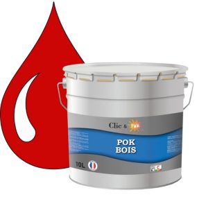 Peinture extérieure bois - Résistante aux intempéries POK BOIS - 10L - RAL 1019 - Beige Gris - Clic & Pok