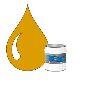 Peinture extérieure bois - Résistante aux intempéries POK BOIS - 1L - RAL 1007 - Jaune Narcisse - Clic & Pok
