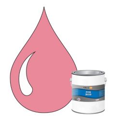 Peinture extérieure bois - Résistante aux intempéries POK BOIS - 1L - RAL 3015 - Rose Clair - Clic & Pok