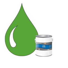 Peinture extérieure bois - Résistante aux intempéries POK BOIS - 1L - RAL 6018 - Vert Jaune - Clic & Pok