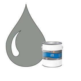 Peinture extérieure bois - Résistante aux intempéries POK BOIS - 1L - RAL 7042 - Gris Signalisation A - Clic & Pok