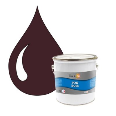 Peinture extérieure bois - Résistante aux intempéries POK BOIS - 2,5L - RAL 1006 - Jaune Maïs - Clic & Pok