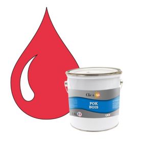 Peinture extérieure bois - Résistante aux intempéries POK BOIS - 2,5L - RAL 1017 - Jaune Safran - Clic & Pok