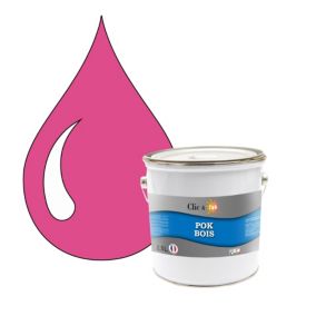 Peinture extérieure bois - Résistante aux intempéries POK BOIS - 2,5L - RAL 4003 - Violet Bruyère - Clic & Pok