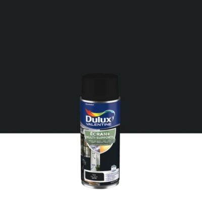 Peinture extérieure aérosol e multi-supports Ecran+ Dulux Valentine satin noir 400ml