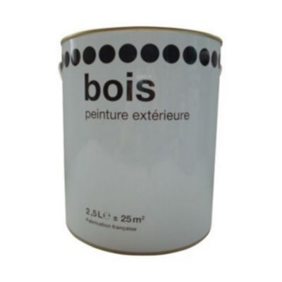 Peinture ext rieure bois blanc satin 2 5L