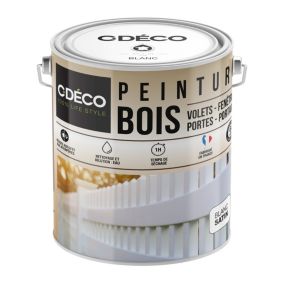 Peinture extérieure bois C-Deco satin blanc 2,5L