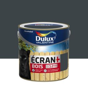 Peinture extérieure bois Ecran+ Bois Dulux Valentine satin anthracite RAL 7016 2L