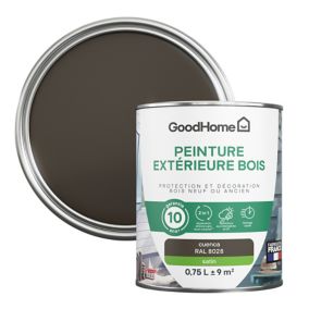 Peinture extérieure bois GoodHome Cuenca marron satin 0.75L