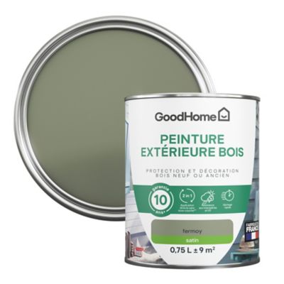 Peinture extérieure bois GoodHome Fermoy vert satin 0.75L