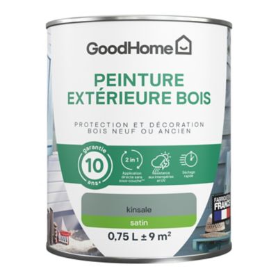 Peinture extérieure bois GoodHome Kinsale vert satin 0.75L