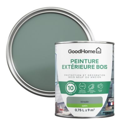 Peinture extérieure bois GoodHome Kinsale vert satin 0.75L