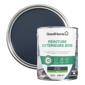 Peinture extérieure bois GoodHome RAL 5003 bleu narbonne satin 2.5L