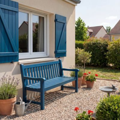 Peinture extérieure bois GoodHome RAL 5019 bleu bandol satin 2.5L