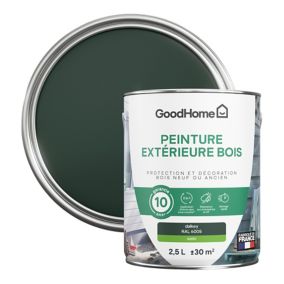 Peinture extérieure bois GoodHome RAL 6005 vert dalkey satin 2.5L