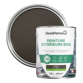 Peinture extérieure bois GoodHome RAL 8028 marron cuenca satin 2.5L