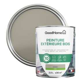 Peinture extérieure bois GoodHome Salvador marron satin 2.5L