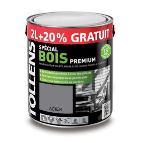 Peinture extérieure bois premium acier Tollens 2L + 20% gratuit
