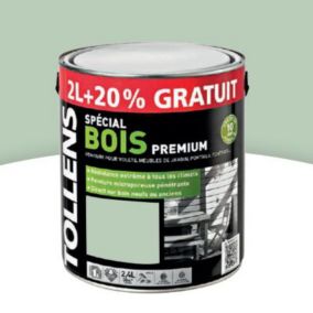 Peinture extérieure bois premium vert olivier Tollens 2L + 20% gratuit