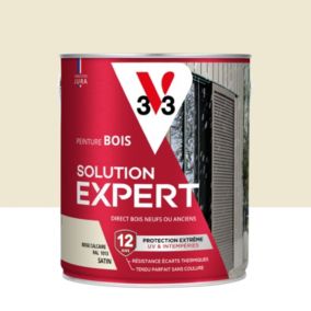 Peinture extérieure bois Solution expert beige calcaire satin V33 2,5L