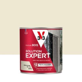 Peinture extérieure bois Solution expert beige calcaire satin V33 500ml