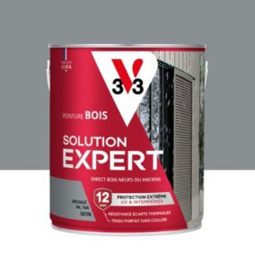 Peinture extérieure bois Solution expert gris galet satin V33 2,5L