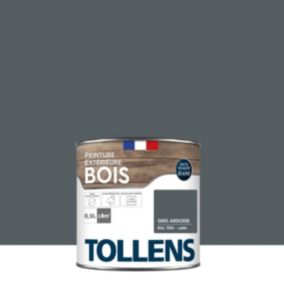 Peinture extérieure bois Tollens satin gris ardoise 500ml