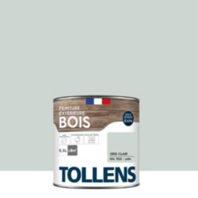 Peinture extérieure bois Tollens satin gris clair 500ml