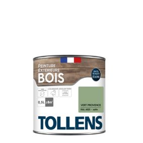 Peinture extérieure bois Tollens satin vert provence 500ml