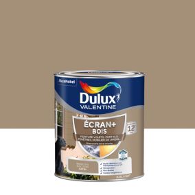 Peinture extérieure Ecran+ bois Dulux Valentine satin beige gris 500 ml