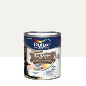 Peinture extérieure Ecran+ bois Dulux Valentine satin blanc 2L