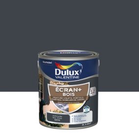 Peinture extérieure Ecran+ bois Dulux Valentine satin gris anthracite 2L