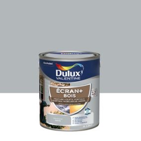 Peinture extérieure Ecran+ bois Dulux Valentine satin gris franc 2L