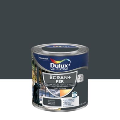 Peinture extérieure Ecran+ fer Dulux Valentine brillant 250ml anthracite