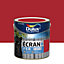 Peinture extérieure Ecran+ Fer protection antirouille Dulux Valentine brillant rouge agricole 2L