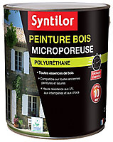 Peinture extérieure et intérieure bois microporeuse satiné rouge feu Syntilor 2,5L