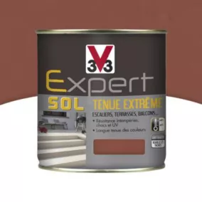 Peinture extérieure et intérieure pour sol tenue extrême V33 rouge oxyde 2,5L