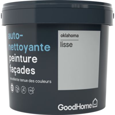 Peinture extérieure façade autonettoyante Premium GoodHome gris Oklahoma 5L