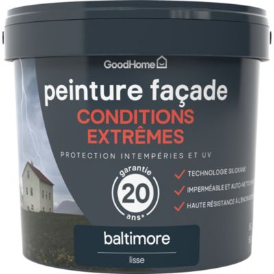 Peinture extérieure façade conditions extrêmes GoodHome baltimore 5L