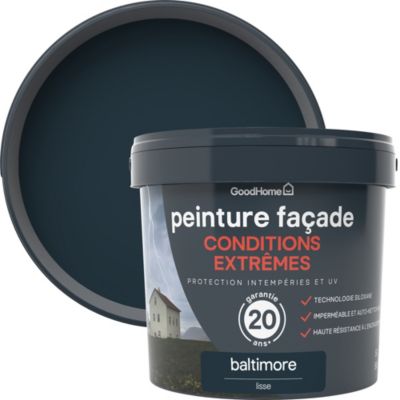 Peinture extérieure façade conditions extrêmes GoodHome baltimore 5L