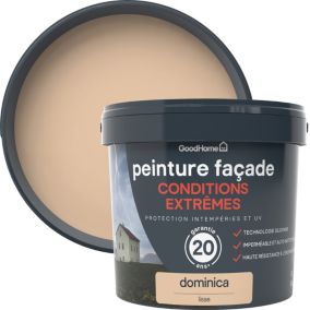 Peinture extérieure façade conditions extrêmes GoodHome beige Dominica 5L
