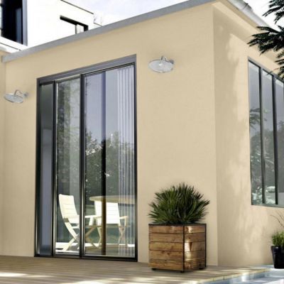Peinture extérieure façade monocouche microporeuse Valbalith Dulux Valentine mat ton pierre 12L