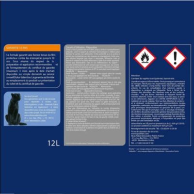 Peinture extérieure façade monocouche microporeuse Valbalith Dulux Valentine mat ton pierre 12L