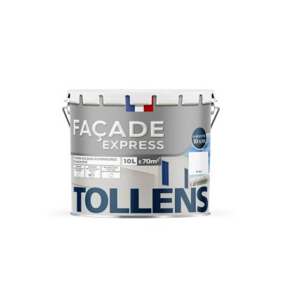 Peinture extérieure façade Tollens express blanc 10L