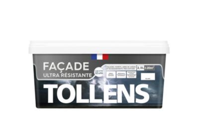 Peinture extérieure façade Tollens ultra résistante blanc 2,5L