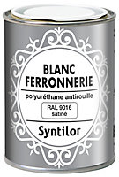 Peinture extérieure fer antirouille blanc satiné Syntilor 250 ml